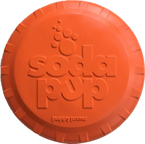Pettz Bottle Top Flyer Durable Rubber Retrieving Frisbee