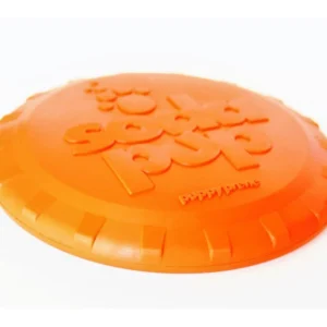 Pettz Bottle Top Flyer Durable Rubber Retrieving Frisbee