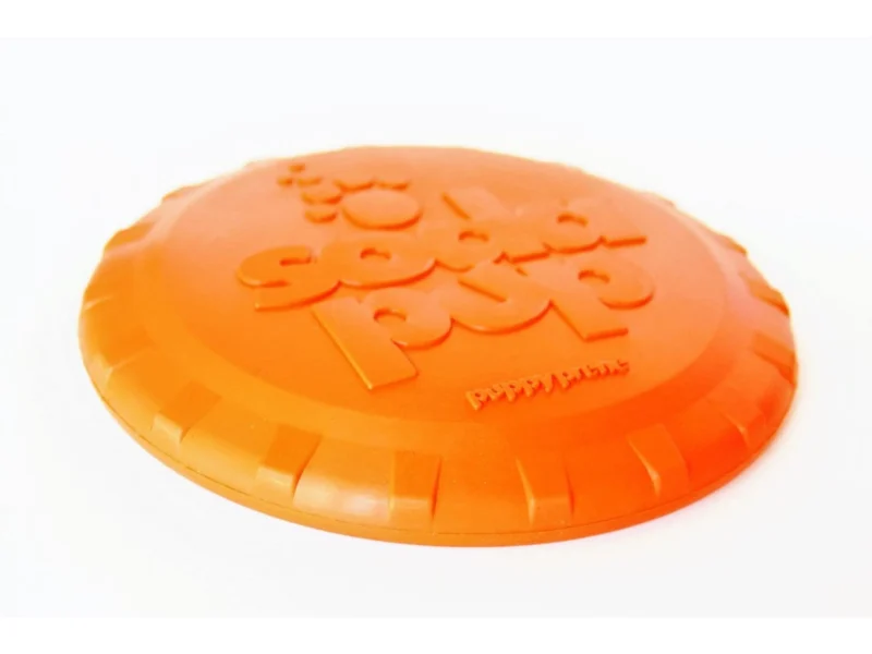 Pettz Bottle Top Flyer Durable Rubber Retrieving Frisbee