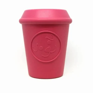 Coffee Cup Durable Rubber Chew Toy and Treat Dispenser