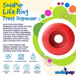 56-810216023171.3.td_size_1 Life Ring eDispener Durable Rubber Chew Toy & Treat Dispenser