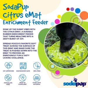 56-SPT-EMCIT-301.1.td_size_1 Citrus Design eMat - Enrichment Lick Mat For Dogs and Cats
