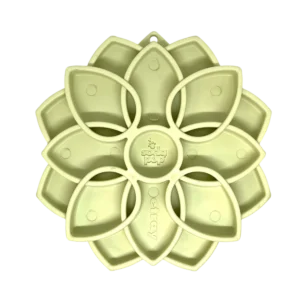 Mandala Softie eTray Shallow Slow Feeder Dog Bowl with Suction Cups