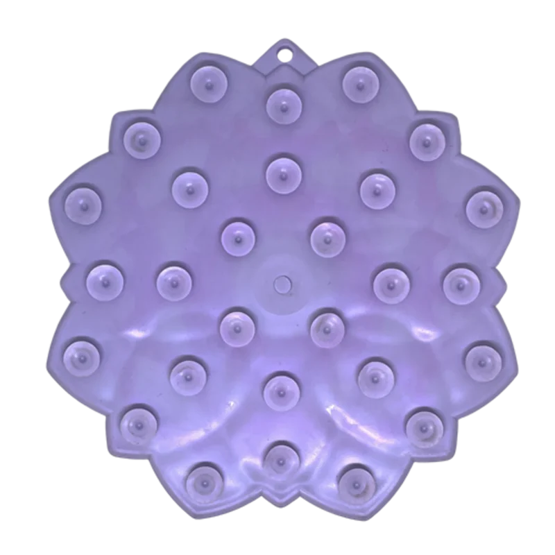 Mandala Softie eTray Shallow Slow Feeder Dog Bowl with Suction Cups