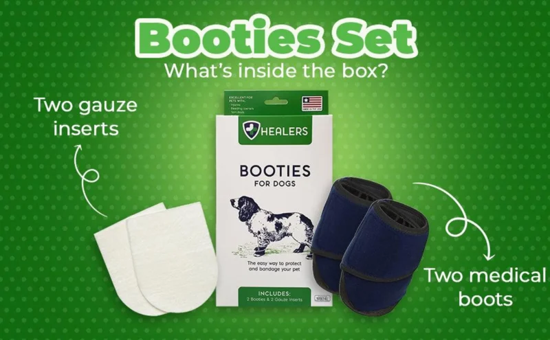 Healers Medical Dog Booties – Protective Recovery Boots for Paw Care
