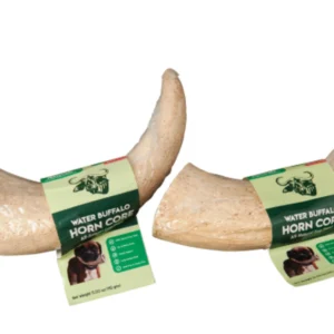 Water Buffalo Horn Core – Natural High-Protein Dental Chew, 2-Count, 10 oz